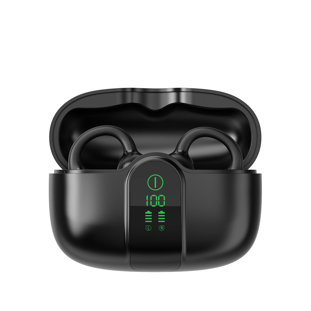 Blackview AirBuds 15 - Écouteurs OWS à clipser avec écran LED étanche IPX5 et Bluetooth 6.0
