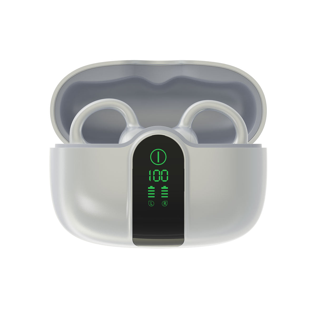 Blackview AirBuds 15 - Écouteurs OWS à clipser avec écran LED étanche IPX5 et Bluetooth 6.0