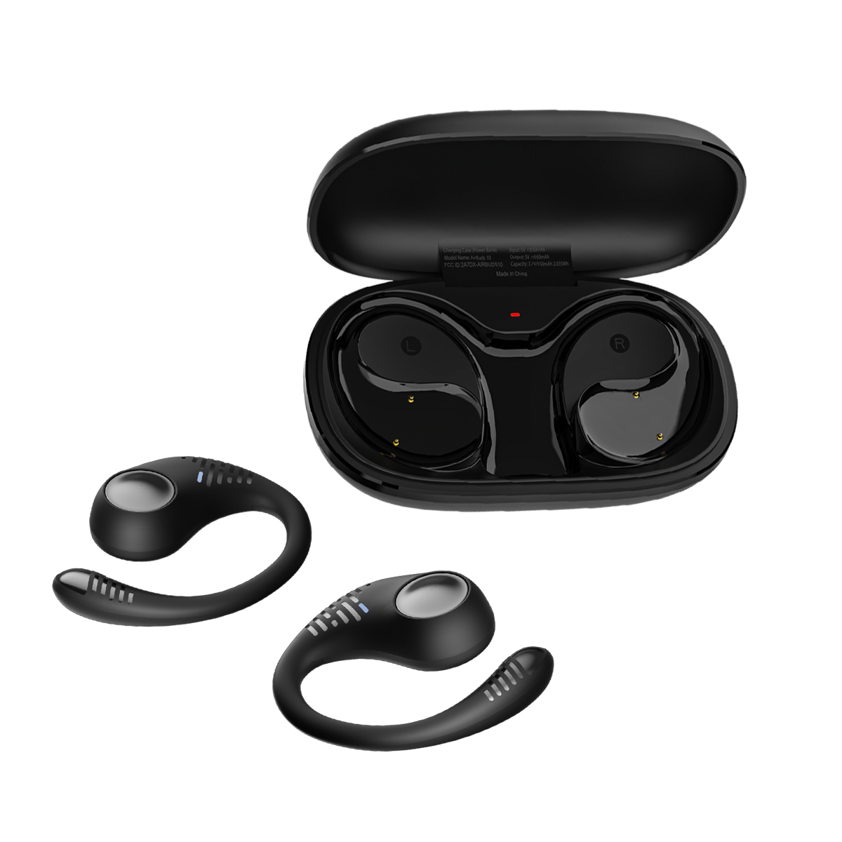 Blackview AirBuds 10 - Écouteurs TWS d'extérieur et de sport à oreille ouverte étanches IP68 et IP69