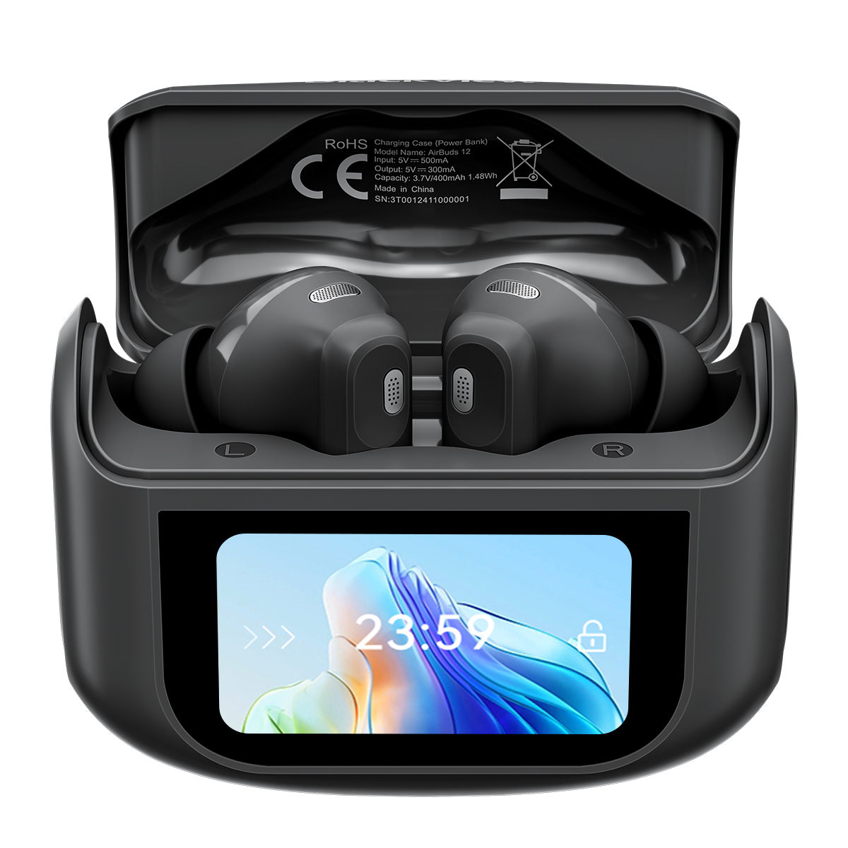 Blackview AirBuds 12 - Écouteurs intra-auriculaires TWS étanches IPX7 avec suppression du bruit ANC/ENC