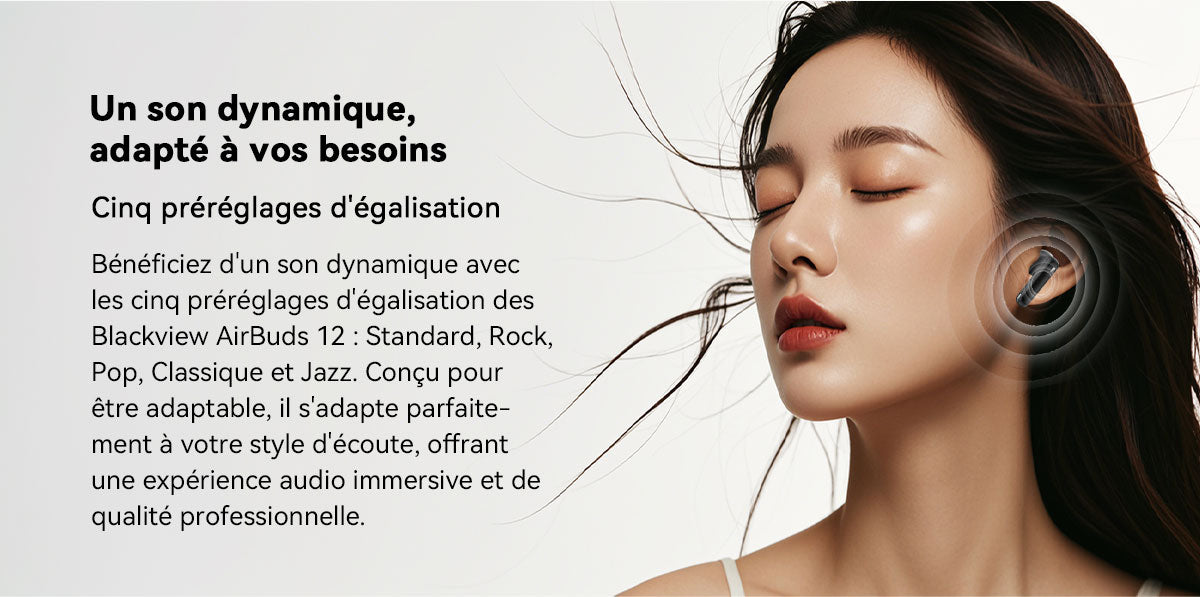 Écouteurs intra-auriculaires TWS Blackview AirBuds 12