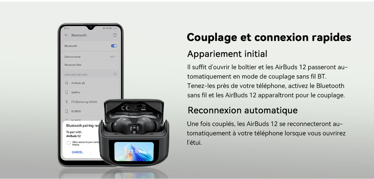 Écouteurs intra-auriculaires TWS Blackview AirBuds 12