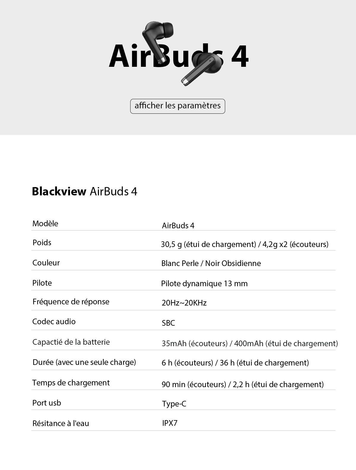 Blackview Airbuds 4