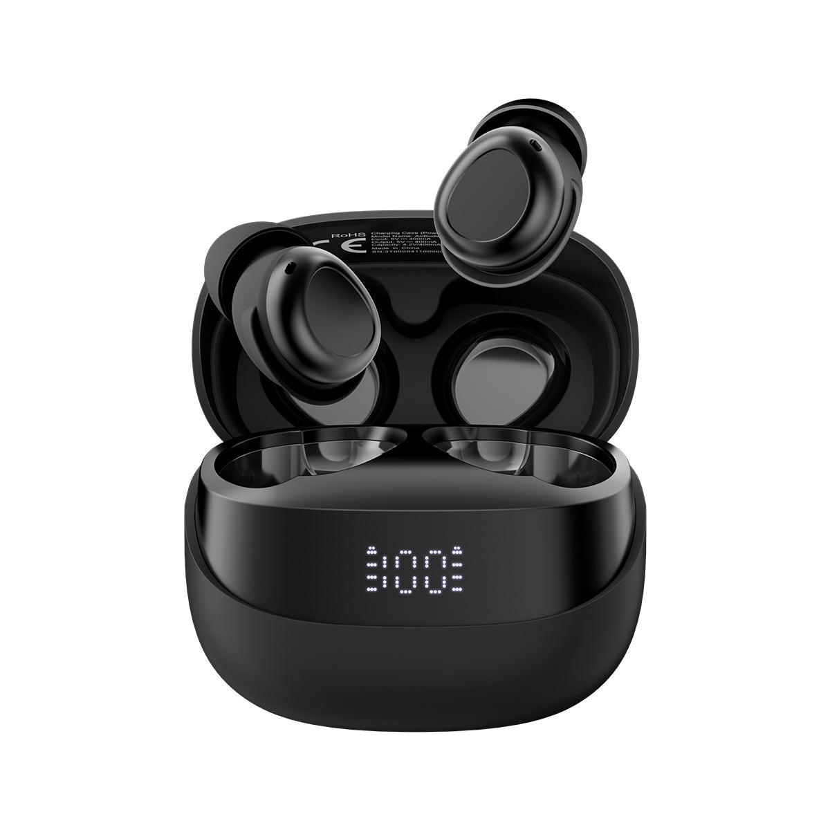 Blackview AirBuds 9 - Écouteurs intra-auriculaires TWS avec affichage LED intelligent, réduction du bruit PNC, mode veille