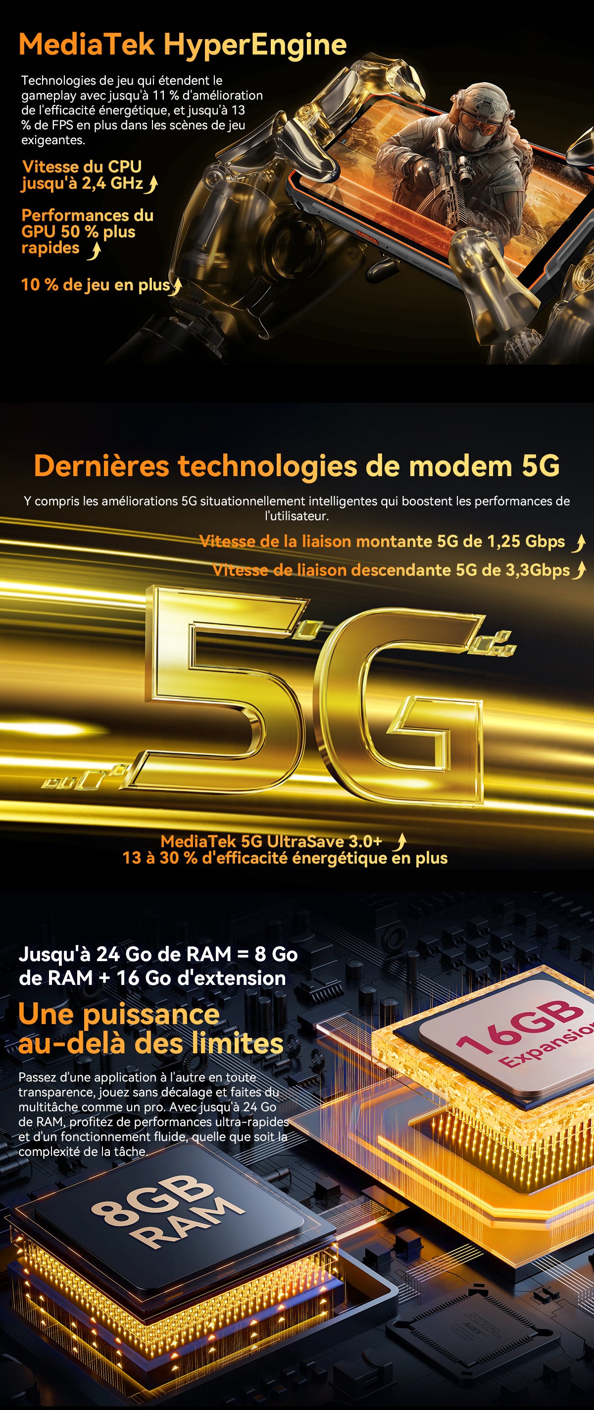 Téléphone portable renforcé Blackview BL7000 5G