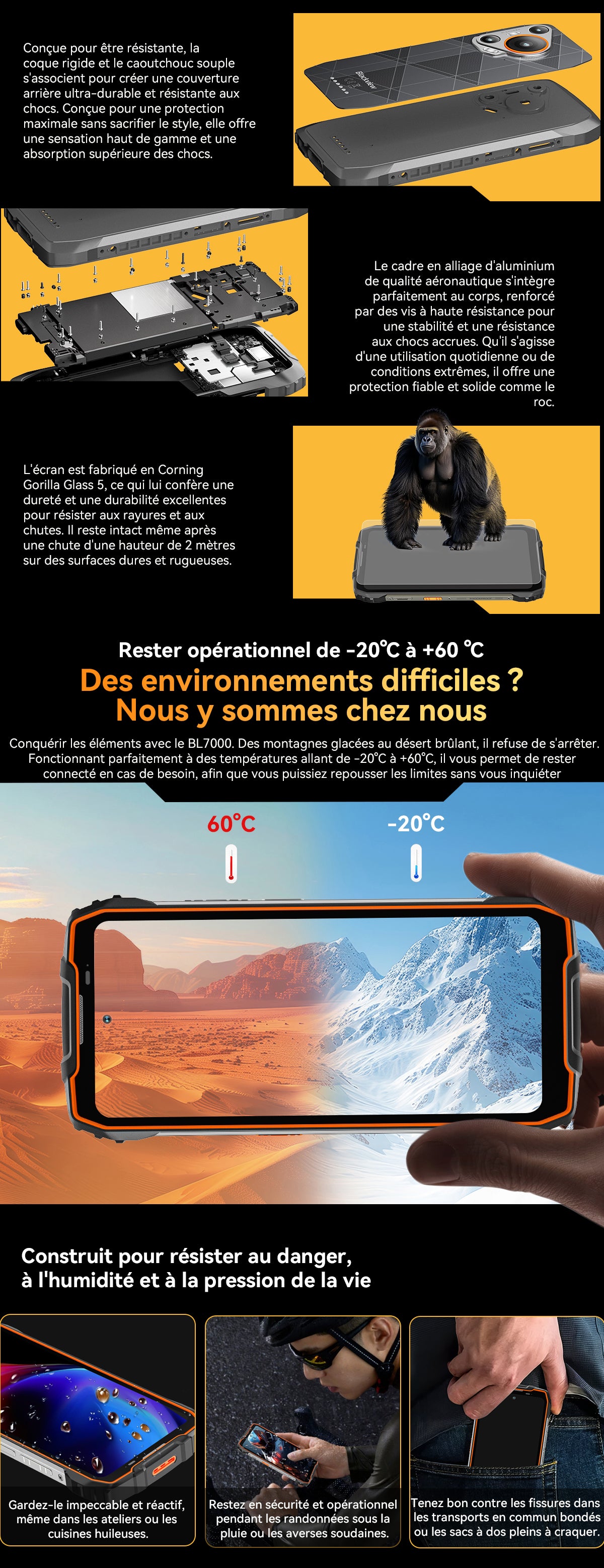 Téléphone portable renforcé Blackview BL7000 5G