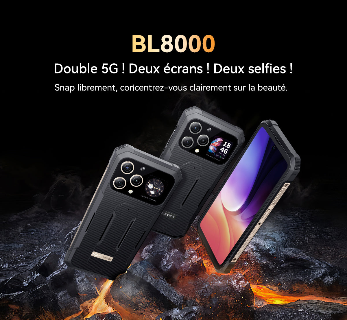 Téléphone robuste Blackview BL8000 5G