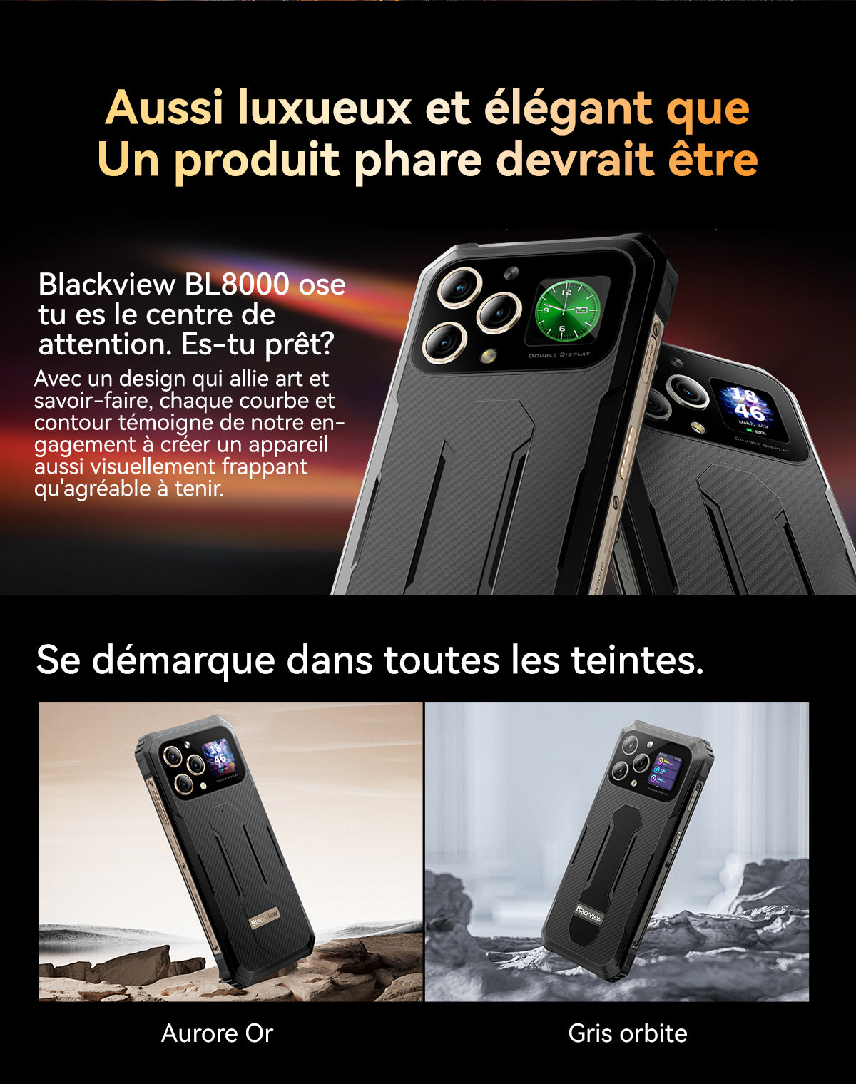 Téléphone robuste Blackview BL8000 5G
