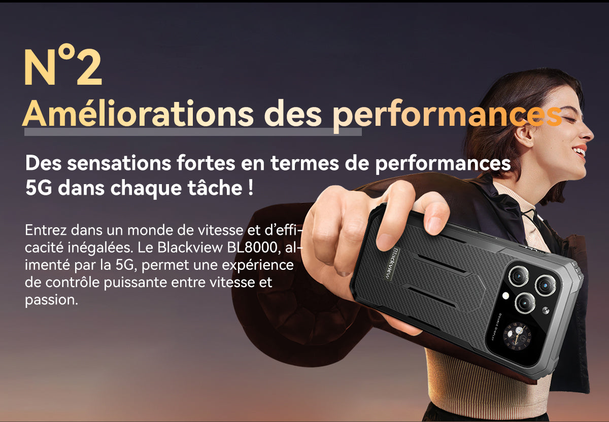 Téléphone robuste Blackview BL8000 5G