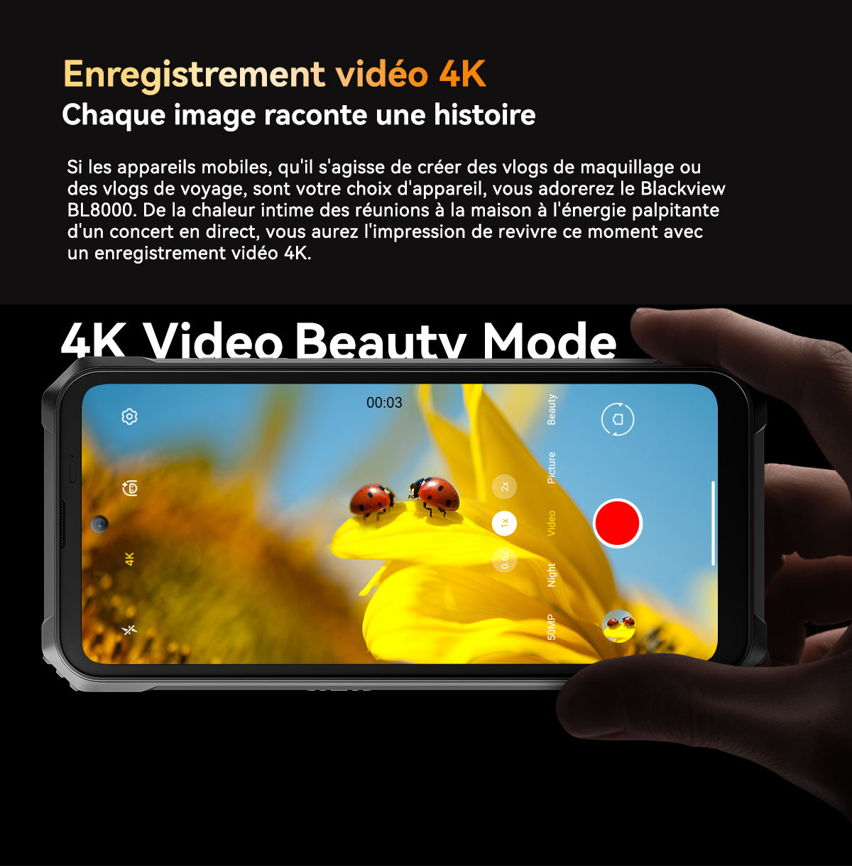 Téléphone robuste Blackview BL8000 5G