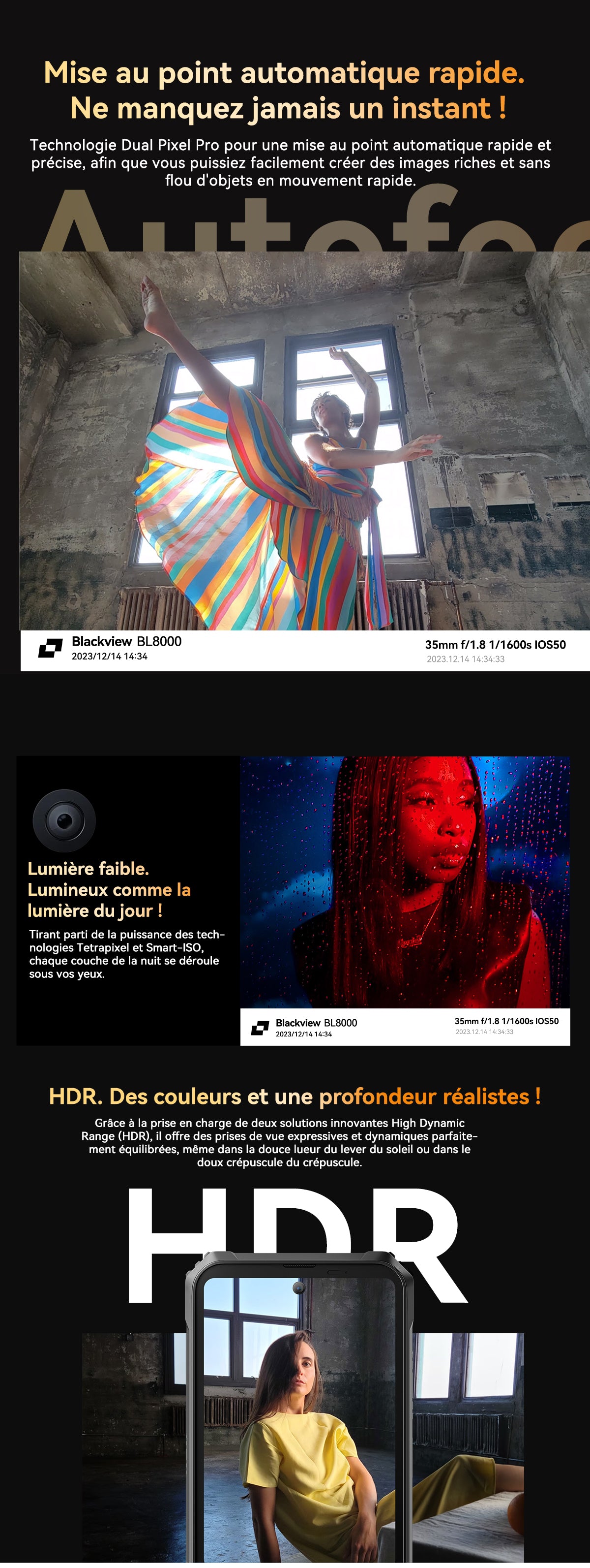 Téléphone robuste Blackview BL8000 5G