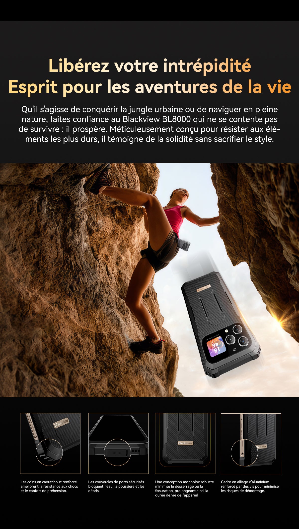 Téléphone robuste Blackview BL8000 5G