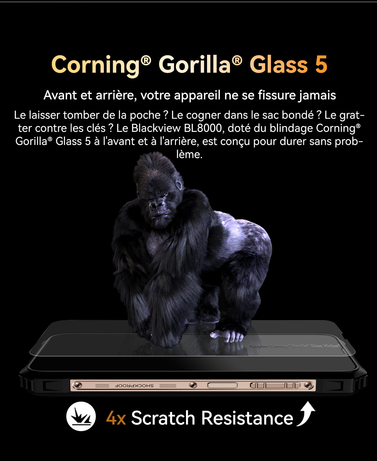 Téléphone robuste Blackview BL8000 5G