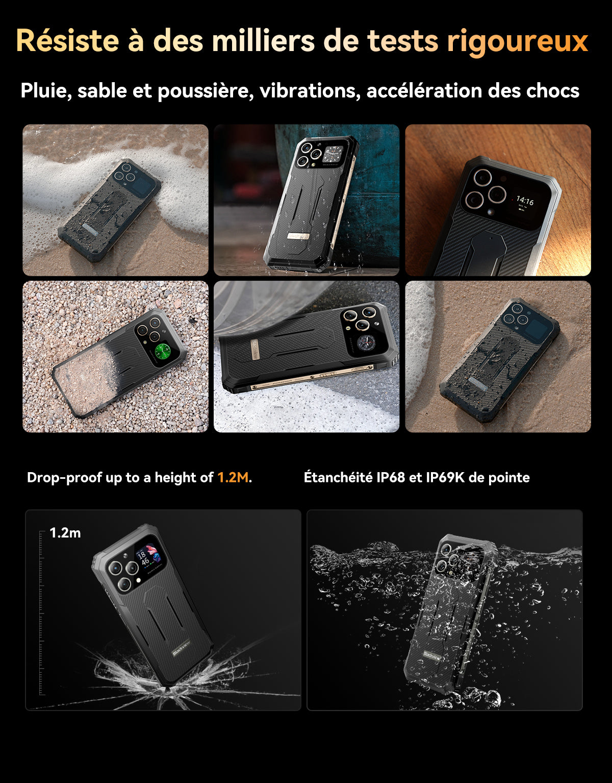 Téléphone robuste Blackview BL8000 5G