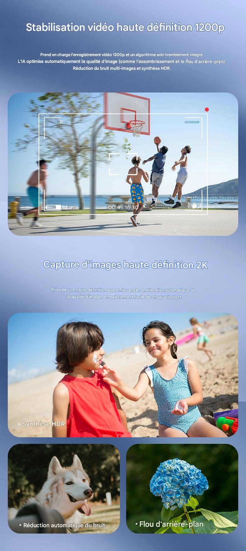 Lunettes intelligentes Blackview BV100 IA