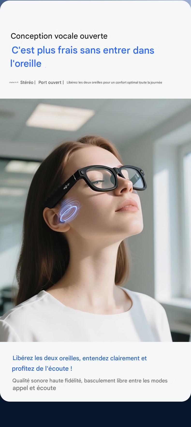 Lunettes intelligentes Blackview BV100 IA