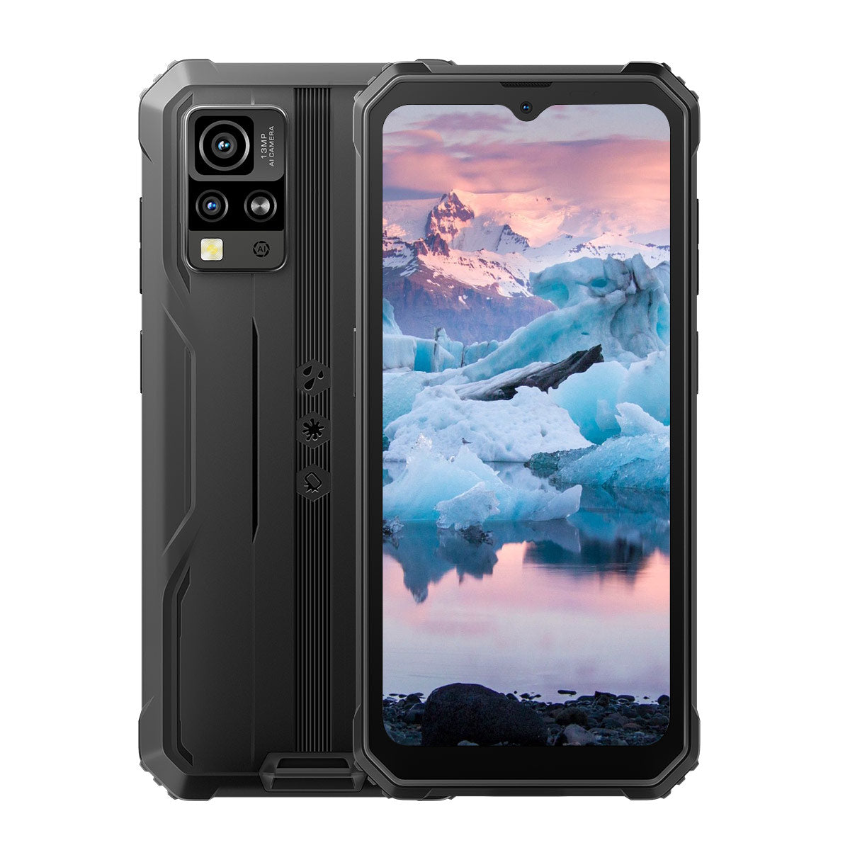 Blackview BV4800 Pro - Téléphone portable robuste Unisoc T606 Octa-core 4+128 Go 5180 mAh 4G de 6,56 pouces