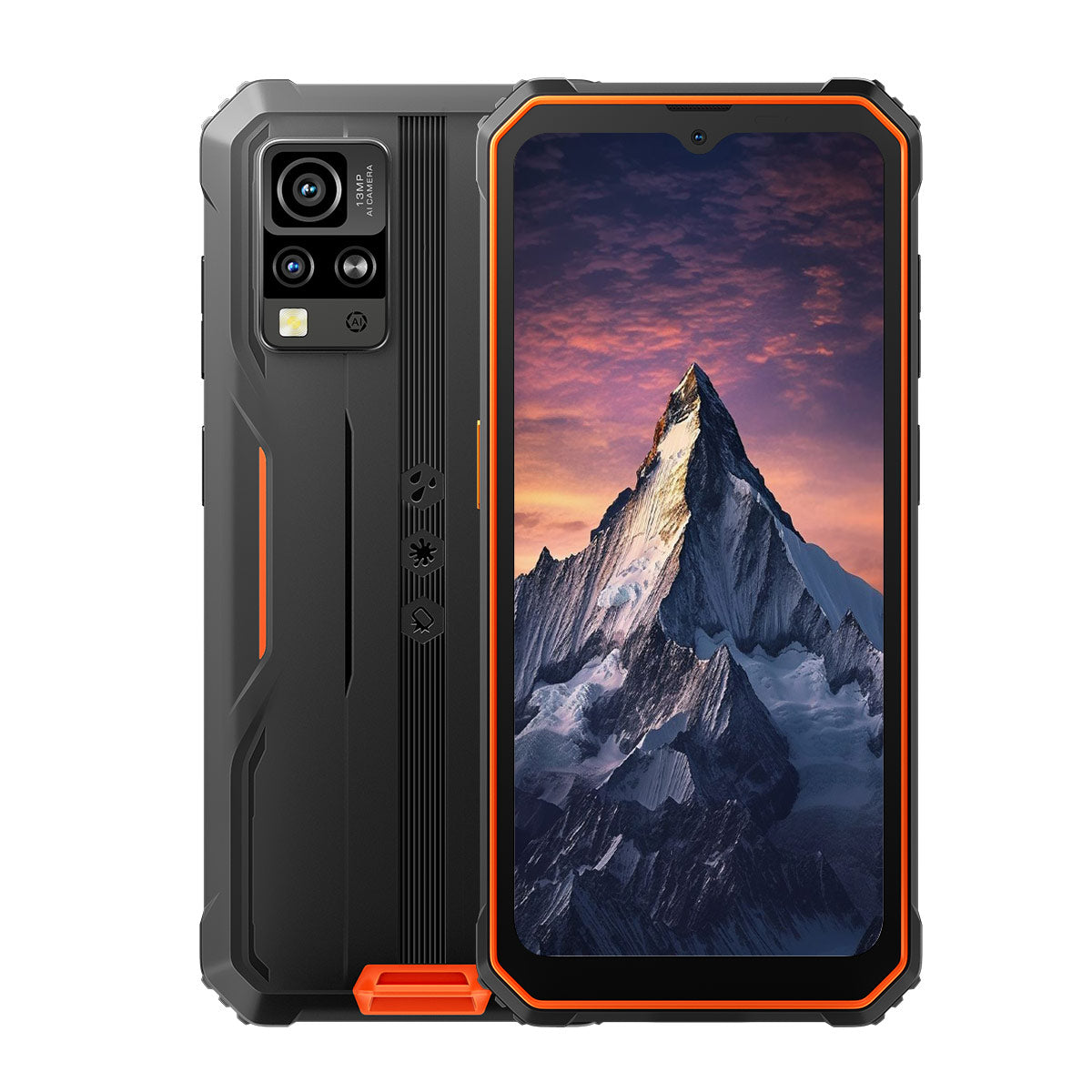 Blackview BV4800 Pro - Téléphone portable robuste Unisoc T606 Octa-core 4+128 Go 5180 mAh 4G de 6,56 pouces