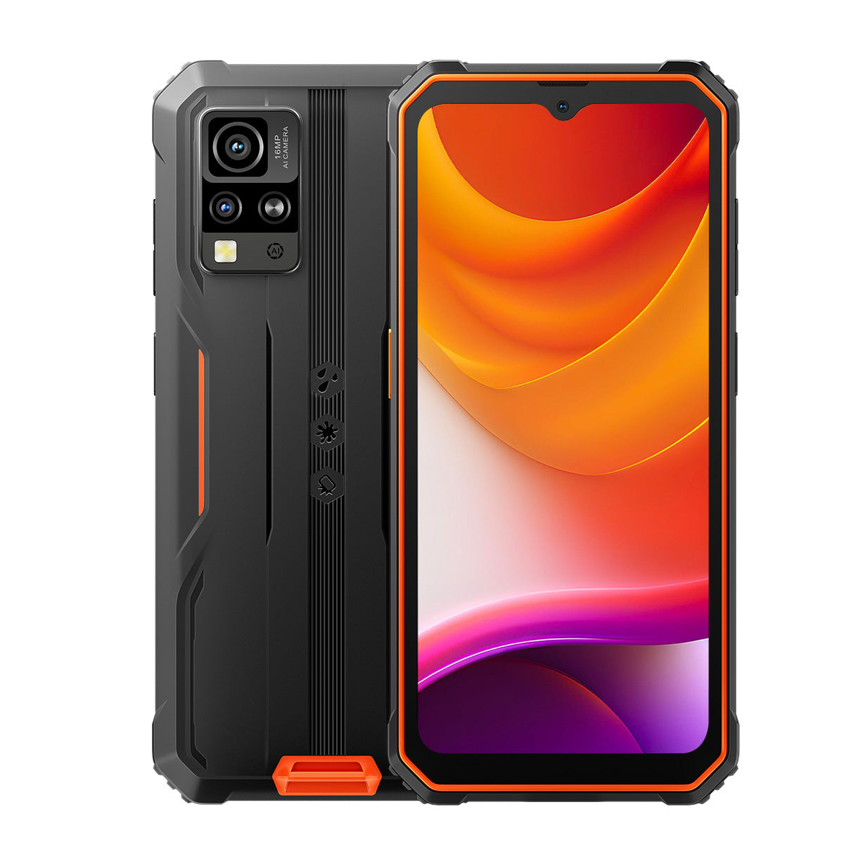 Blackview BV4800 SE - Téléphone portable robuste Unisoc T615 Octa-core 5100 mAh 4G avec écran 6,56 pouces 90 Hz, 4 Go + 64 Go