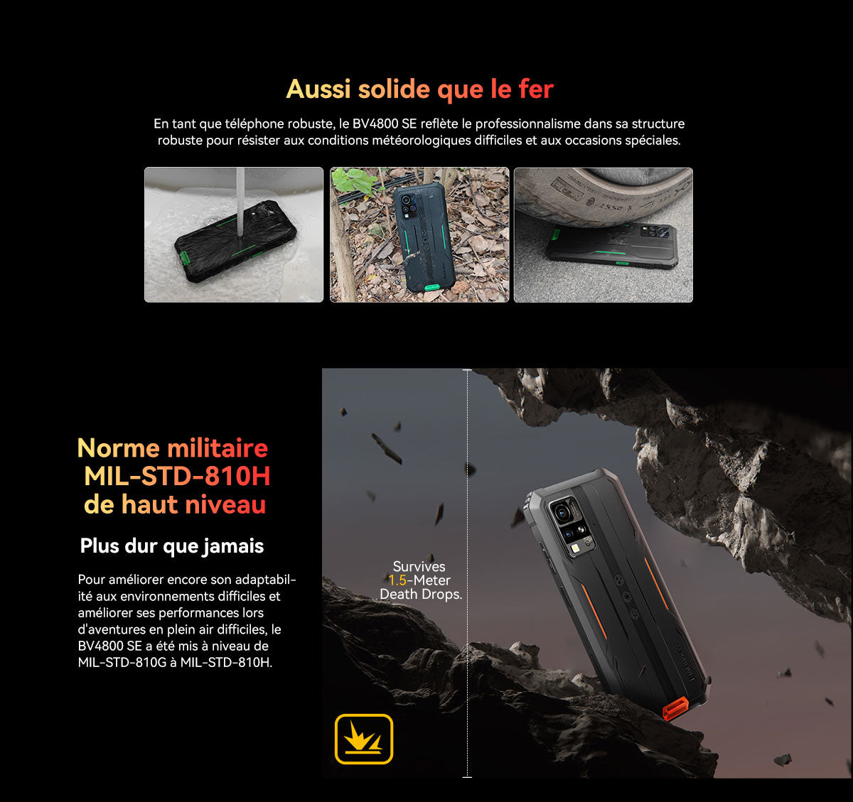 Blackview BV4800 SE Téléphone Rugged 4G