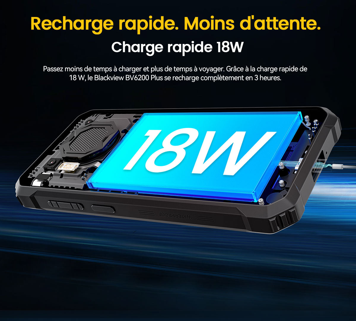 Téléphone portable renforcé Blackview BV6200 Plus 4G