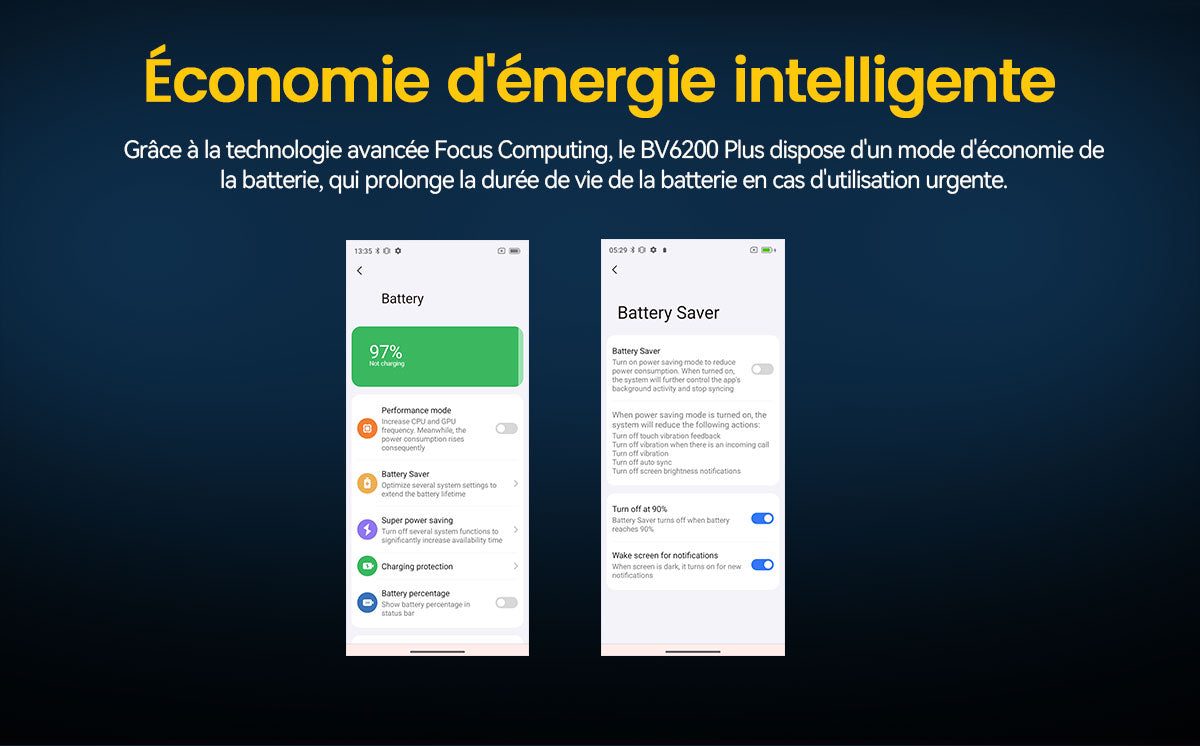 Téléphone portable renforcé Blackview BV6200 Plus 4G