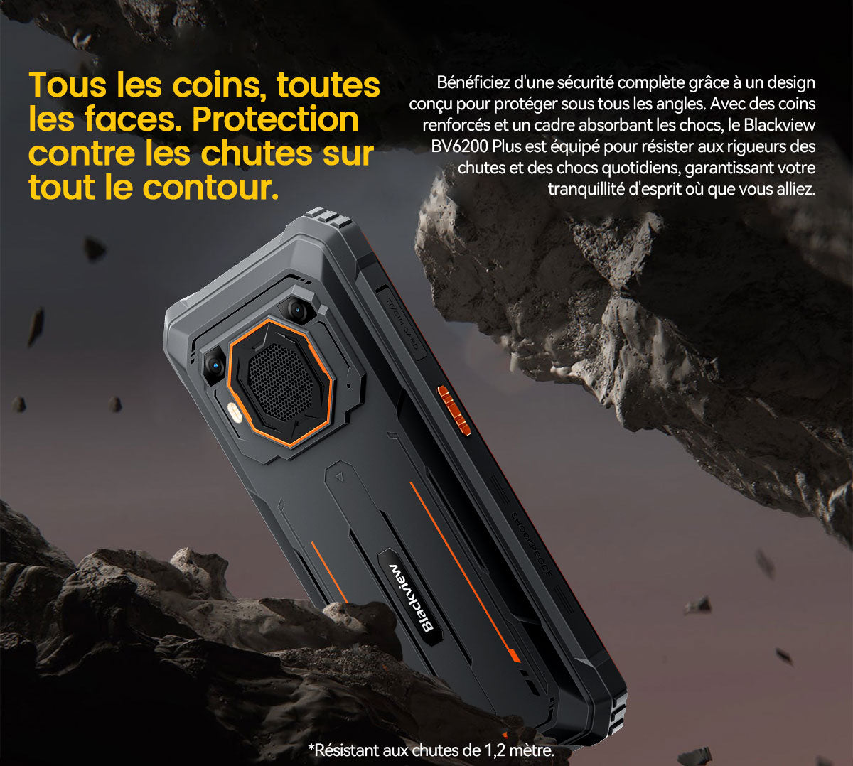 Téléphone portable renforcé Blackview BV6200 Plus 4G