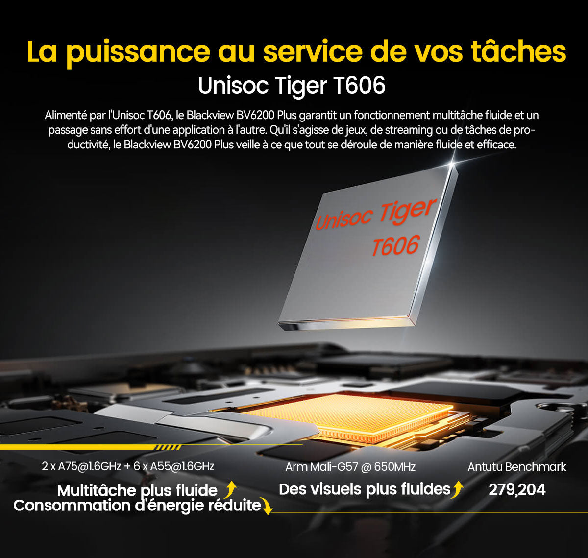 Téléphone portable renforcé Blackview BV6200 Plus 4G