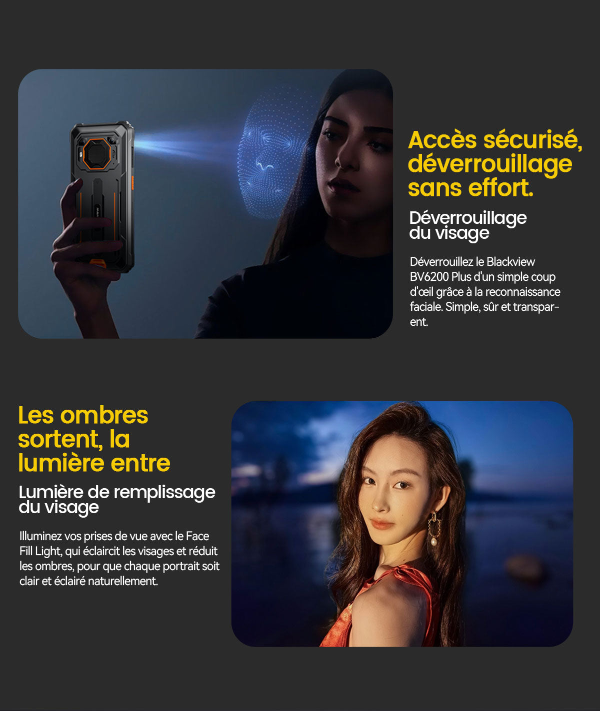 Téléphone portable renforcé Blackview BV6200 Plus 4G