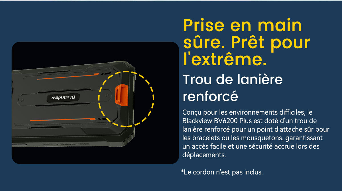 Téléphone portable renforcé Blackview BV6200 Plus 4G