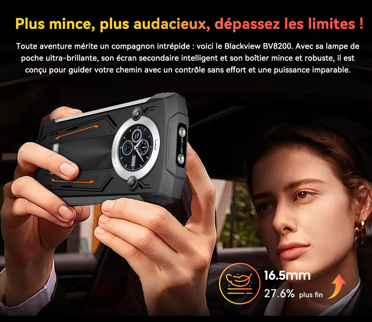 Téléphone portable renforcé Blackview BV8200 4G