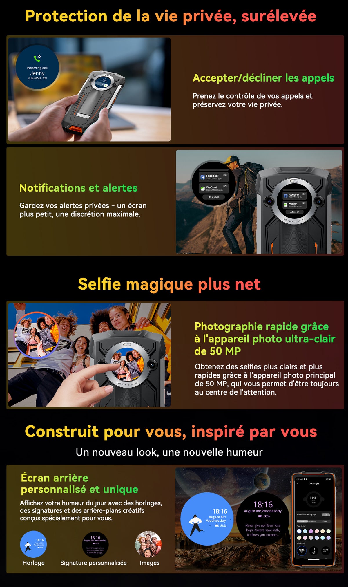 Téléphone portable renforcé Blackview BV8200 4G