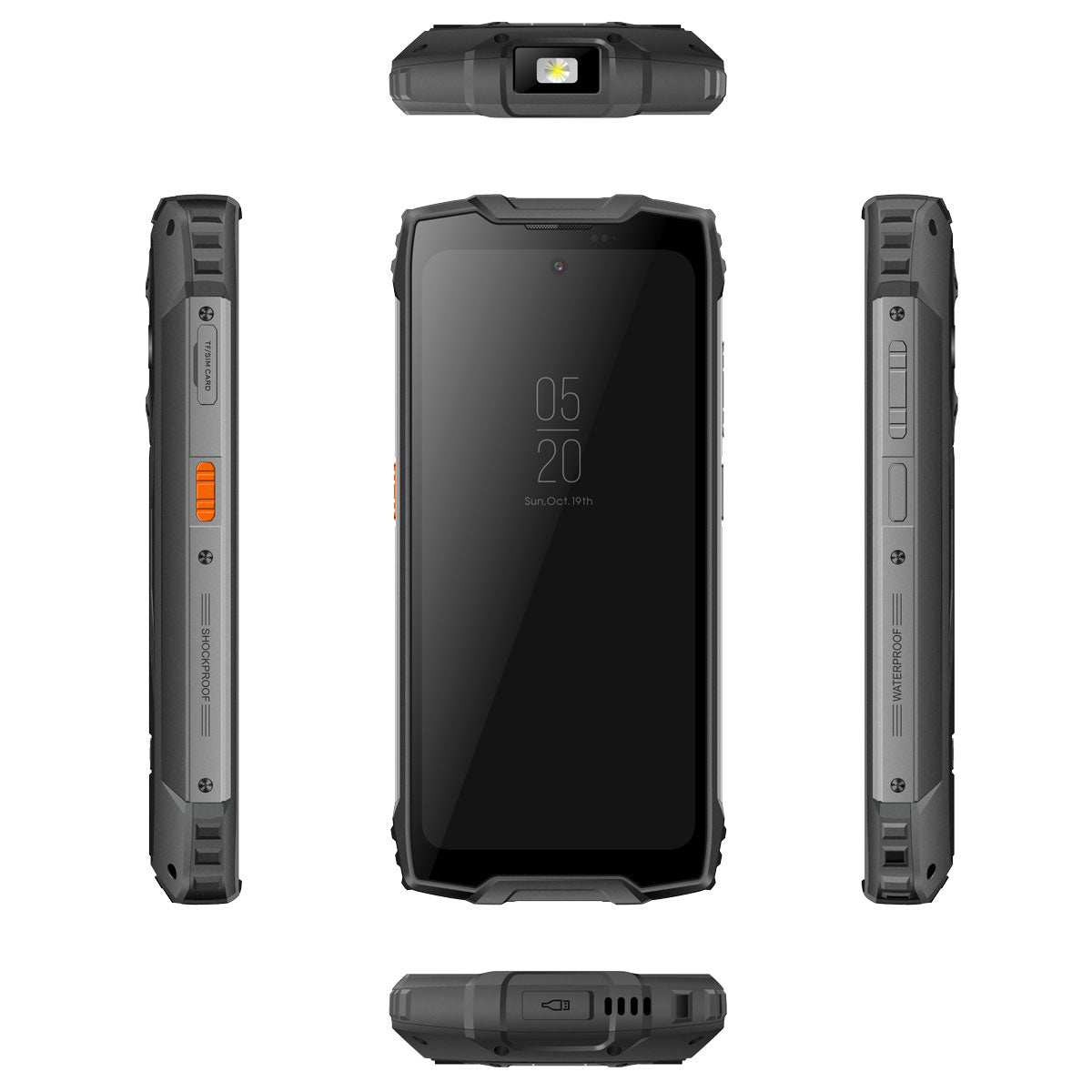 Blackview BV9300 Pro - Écran principal de 6,7 pouces et écran secondaire rond de 1,3 pouces Lampe de poche 100LM intégrée 8/12 Go + 256 Go 15080 mAh 4G Smartphone robuste