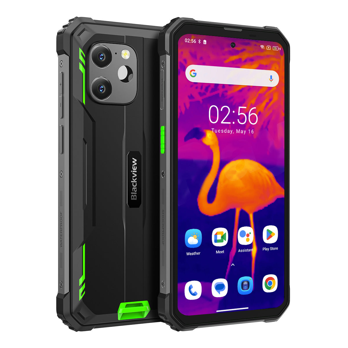 Blackview BV8900 - Cámara térmica para smartphone FLIR a prueba de golpes - Nuevo para 2023 - Pantalla de 6,5'', 256 GB de memoria, 8 GB de RAM, Mediatek Helio P90, octa-core, enorme batería de 10000 mAh, foto de 50 Mpx, Android 13 