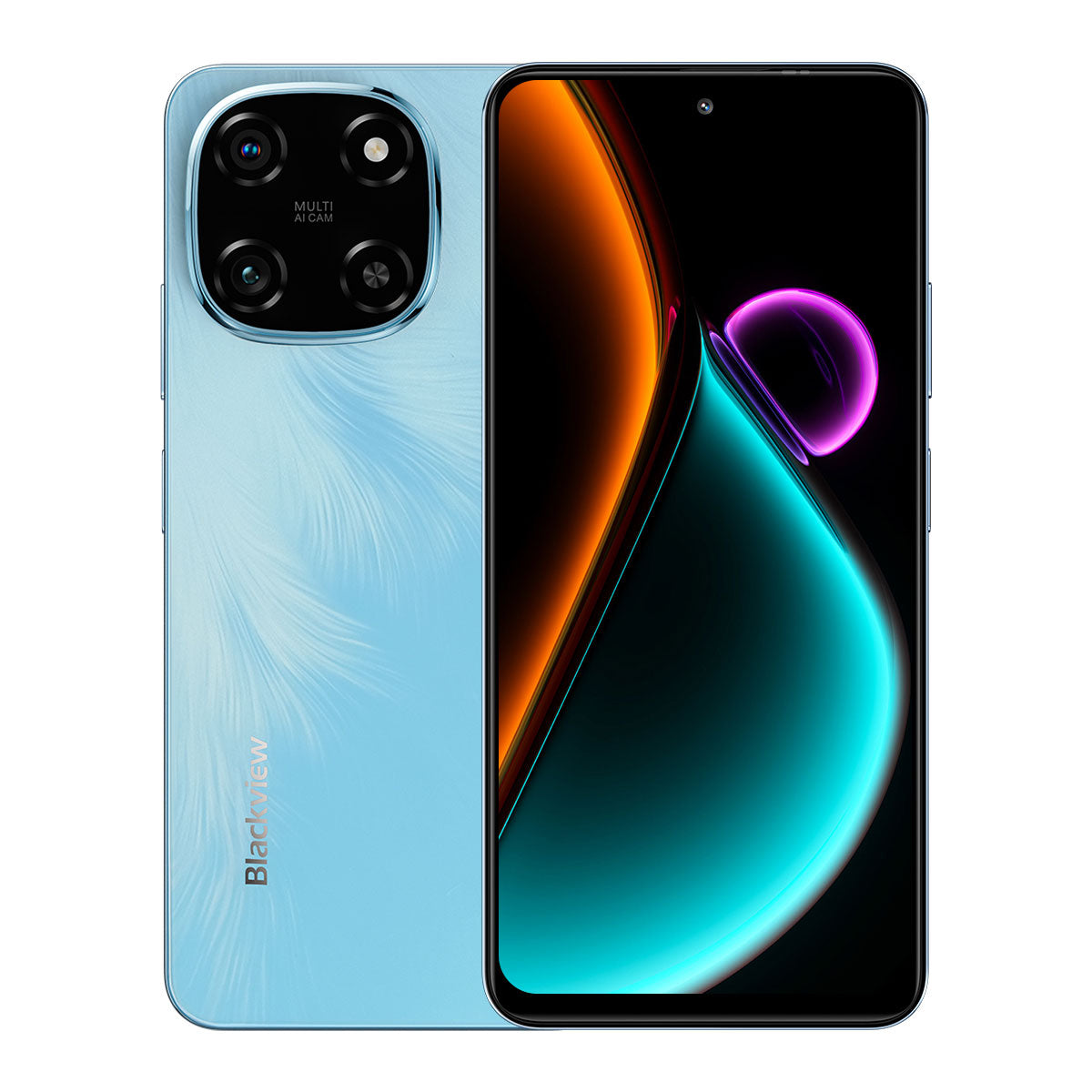 Blackview COLOR 6 - Smartphone 4G MediaTek Helio G81 avec écran 6,67 pouces 90 Hz, 8 Go + 128 Go/256 Go, caméra principale 50 Mpx et caméra selfie 13 Mpx