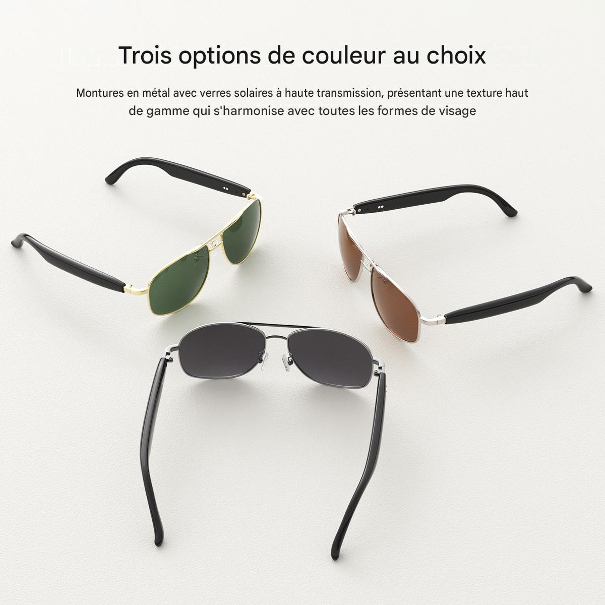 Lunettes de soleil élégantes et intelligentes Blackview D1 Pro IP54 étanches pour l'extérieur