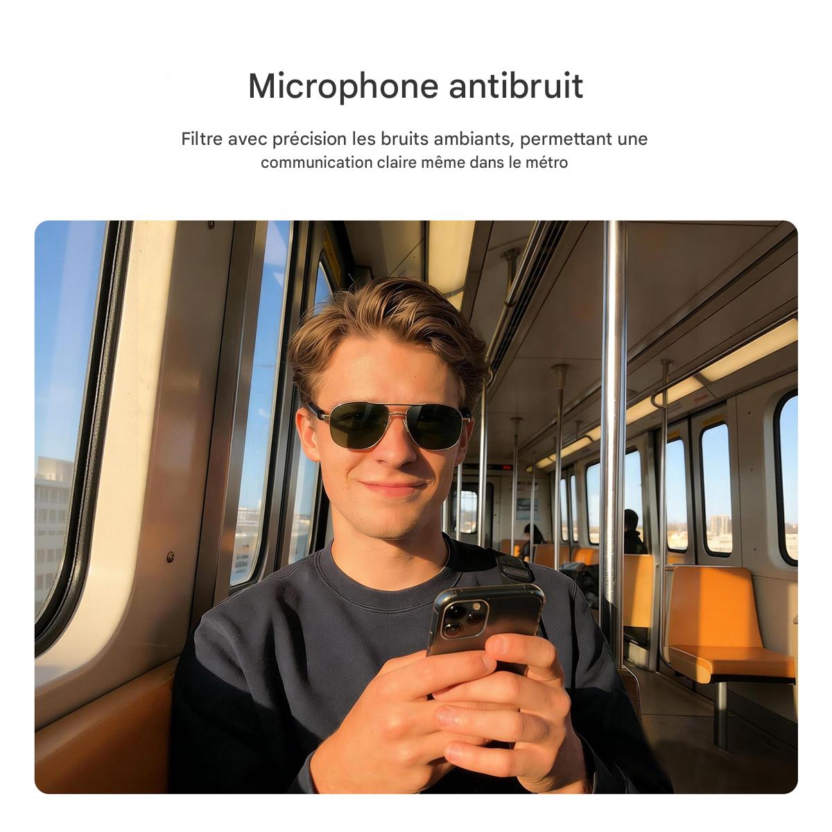 Lunettes de soleil élégantes et intelligentes Blackview D1 Pro IP54 étanches pour l'extérieur