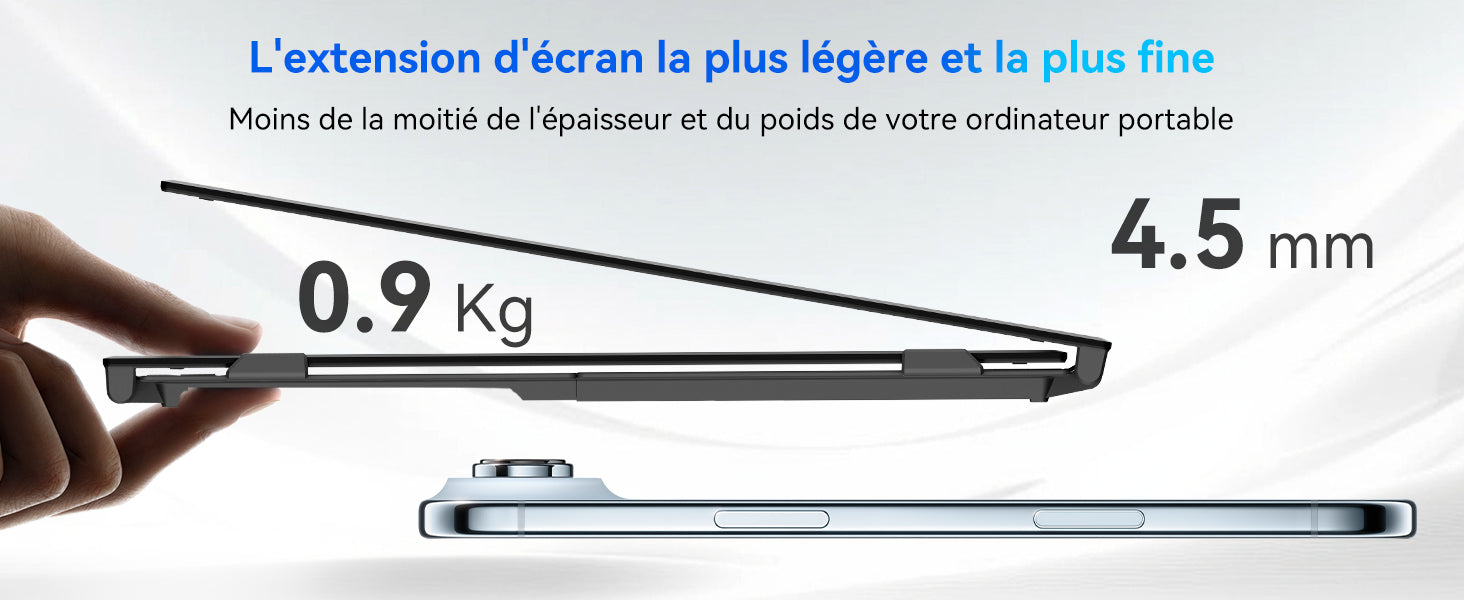 Extension d'écran portable pour ordinateur portable Blackview DCM6 Pro 14 pouces à double moniteur