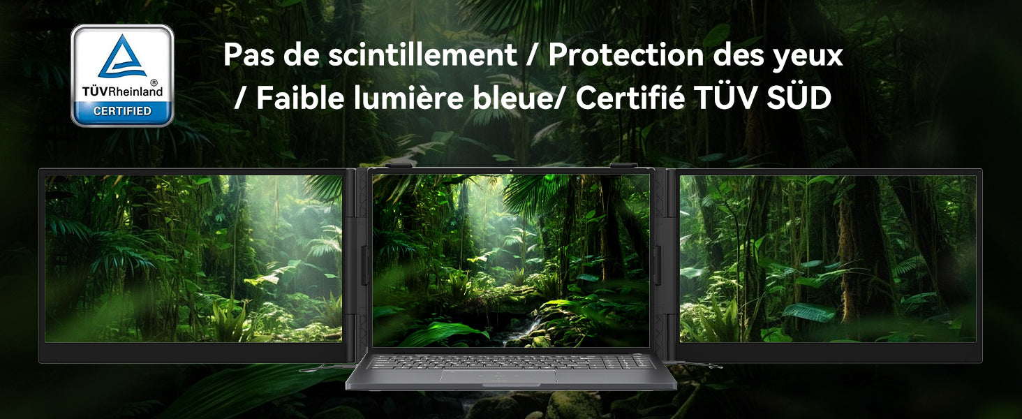 Extension d'écran portable pour ordinateur portable Blackview DCM6 Pro 14 pouces à double moniteur