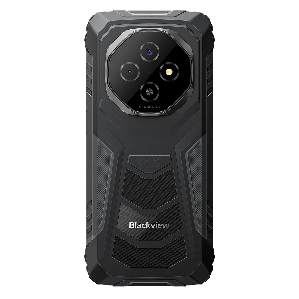 Blackview FORT 1 - Téléphone portable robuste avec écran intelligent IA de 6,56 pouces, 90 Hz et batterie de 10 000 mAh, processeur octocœur Unisoc Tiger T615 et 4G