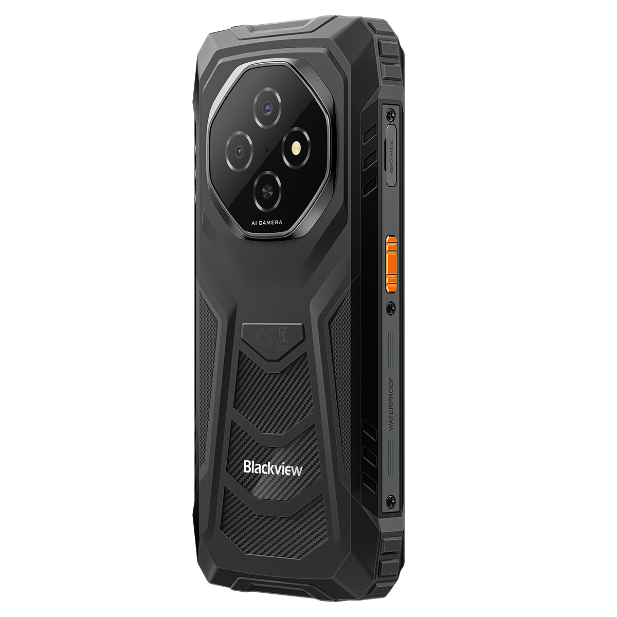 Blackview FORT 1 - Téléphone portable robuste avec écran intelligent IA de 6,56 pouces, 90 Hz et batterie de 10 000 mAh, processeur octocœur Unisoc Tiger T615 et 4G