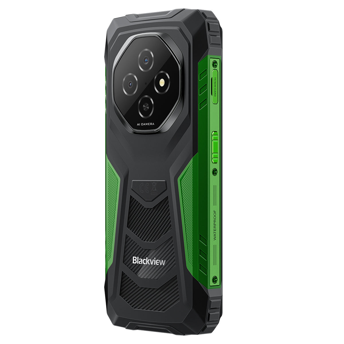 Blackview FORT 1 - Téléphone portable robuste avec écran intelligent IA de 6,56 pouces, 90 Hz et batterie de 10 000 mAh, processeur octocœur Unisoc Tiger T615 et 4G