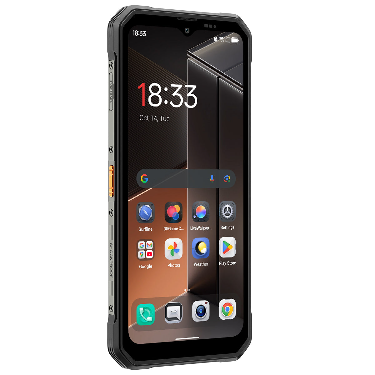 Blackview FORT 100 - Smartphone Rugged 4G Ultra-Fin 6,56" – MediaTek Helio G81 Octa-Core, 8+128 Go, Batterie 5000 mAh, Double Caméra 16+13 MP