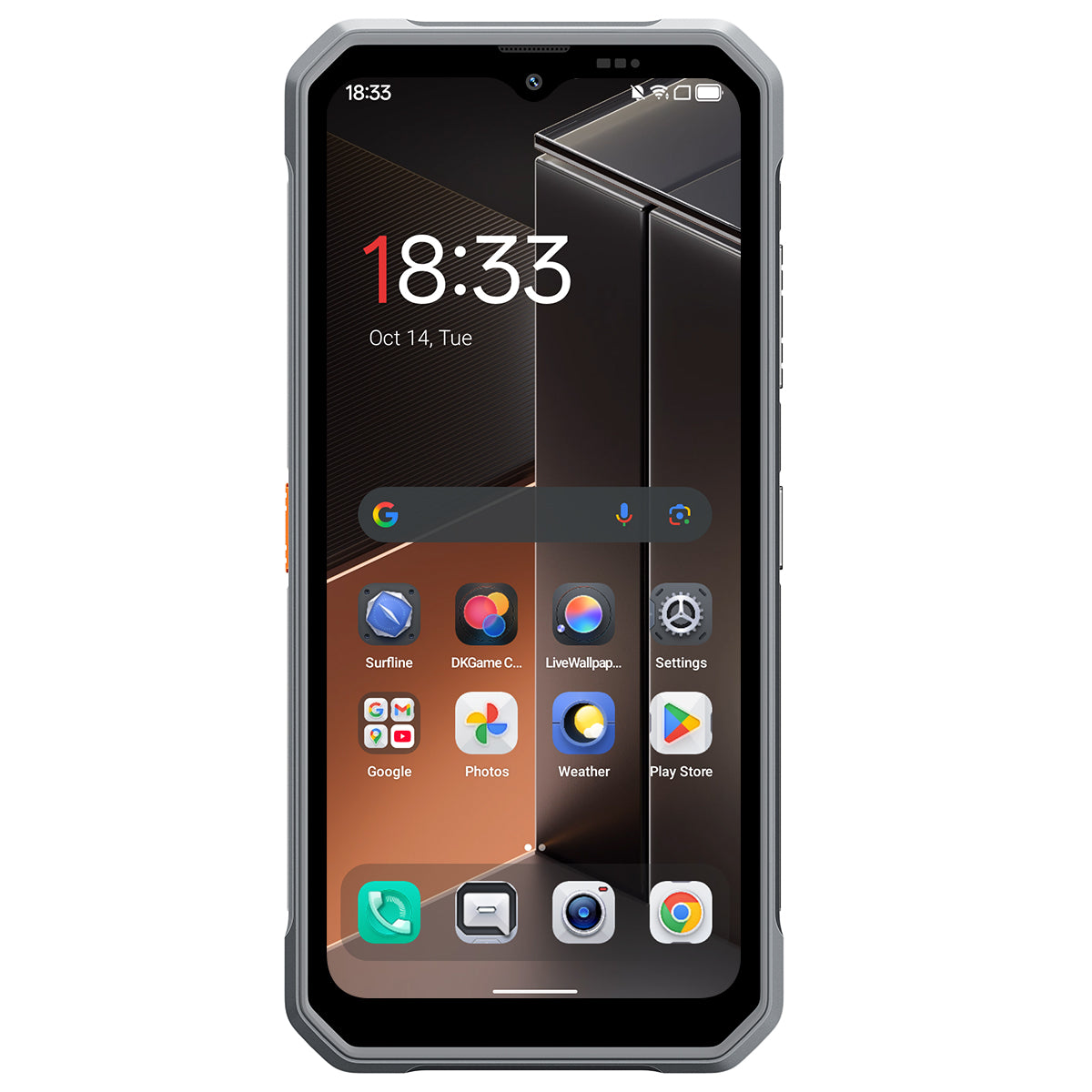 Blackview FORT 100 - Smartphone Rugged 4G Ultra-Fin 6,56" – MediaTek Helio G81 Octa-Core, 8+128 Go, Batterie 5000 mAh, Double Caméra 16+13 MP