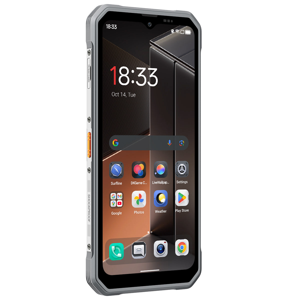 Blackview FORT 100 - Smartphone Rugged 4G Ultra-Fin 6,56" – MediaTek Helio G81 Octa-Core, 8+128 Go, Batterie 5000 mAh, Double Caméra 16+13 MP