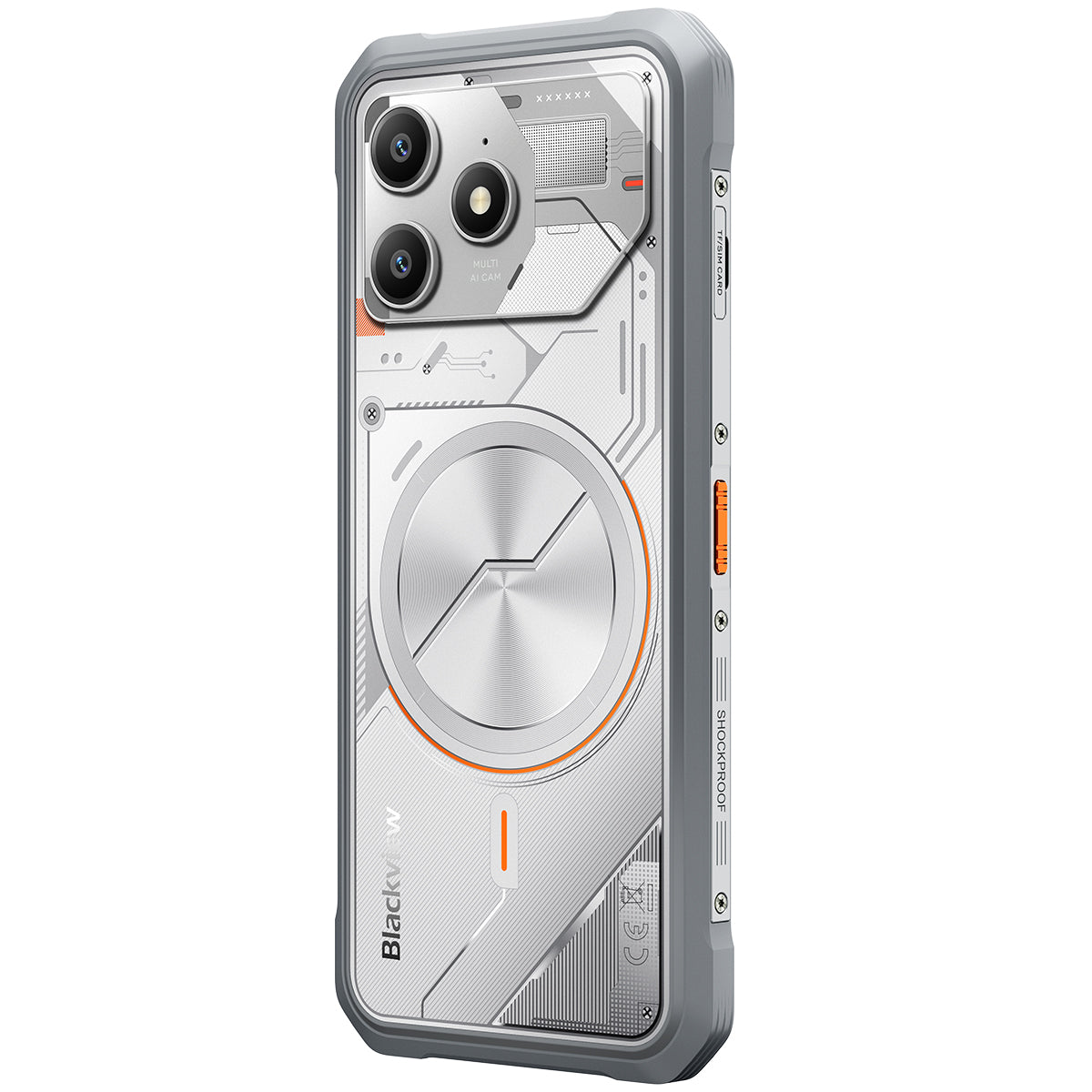 Blackview FORT 100 - Smartphone Rugged 4G Ultra-Fin 6,56" – MediaTek Helio G81 Octa-Core, 8+128 Go, Batterie 5000 mAh, Double Caméra 16+13 MP