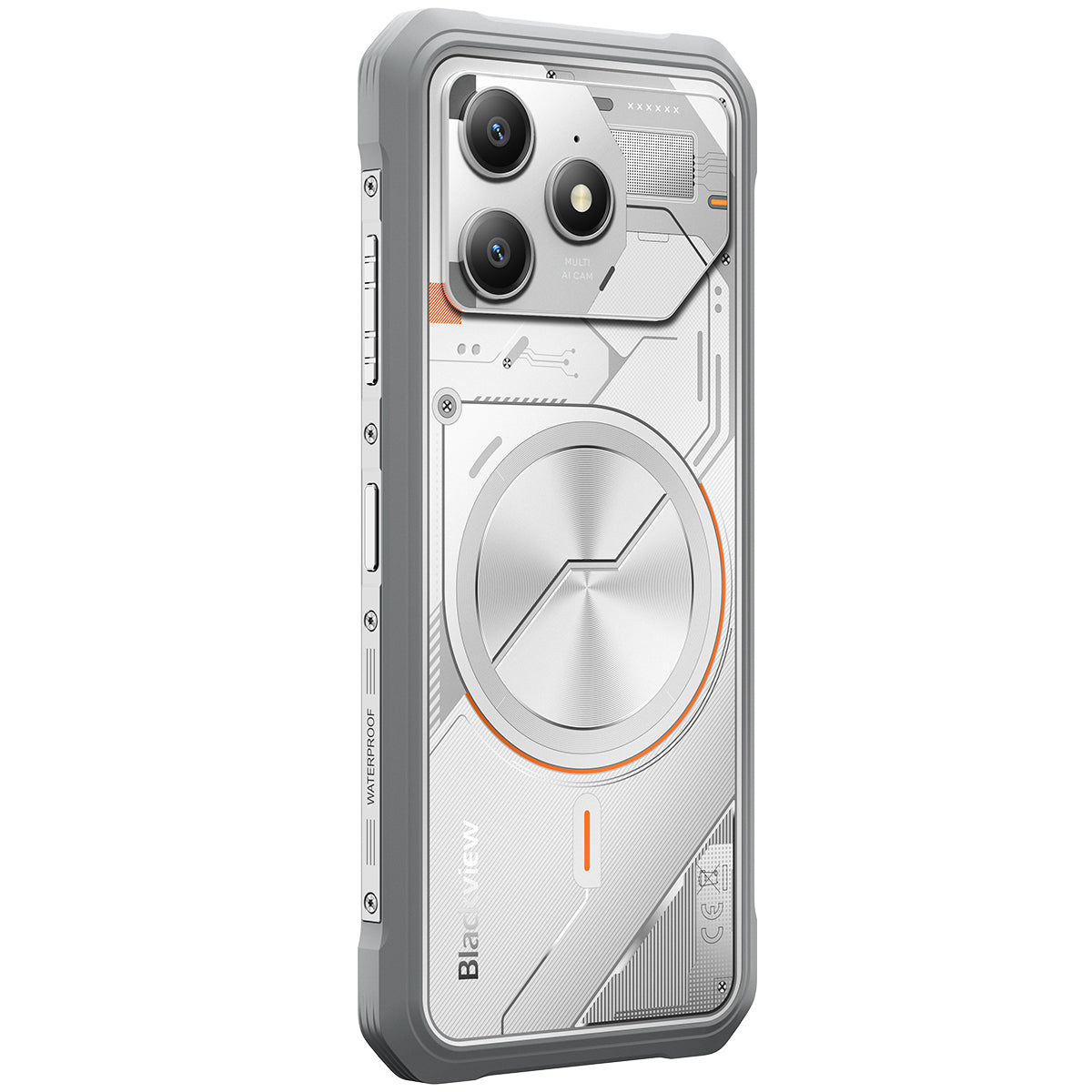 Blackview FORT 100 - Smartphone Rugged 4G Ultra-Fin 6,56" – MediaTek Helio G81 Octa-Core, 8+128 Go, Batterie 5000 mAh, Double Caméra 16+13 MP