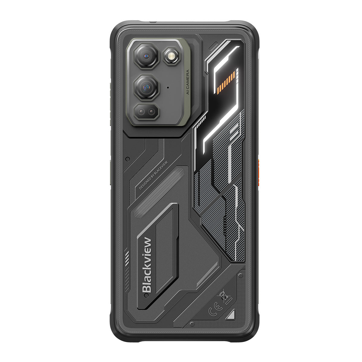Blackview FORT 200 - Smartphone 4G Robuste avec Charge Sans Fil - Écran 6,78" Helio G100 - Batterie 5000mAh - Double Caméra Nocturne 108MP