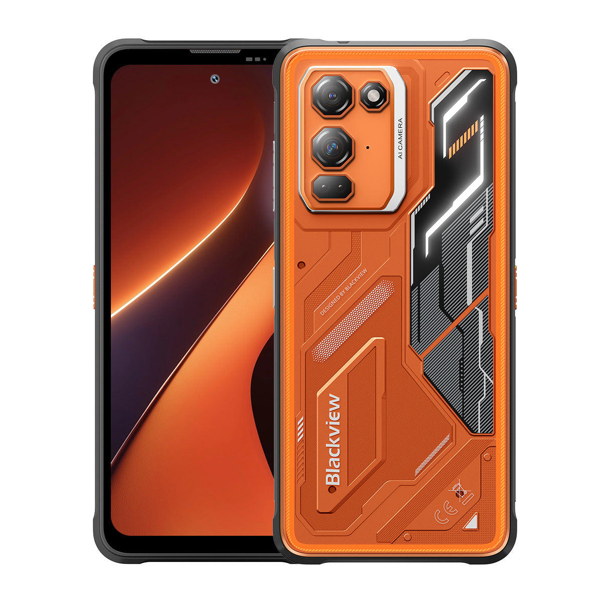 Blackview FORT 200 - Smartphone 4G Robuste avec Charge Sans Fil - Écran 6,78" Helio G100 - Batterie 5000mAh - Double Caméra Nocturne 108MP