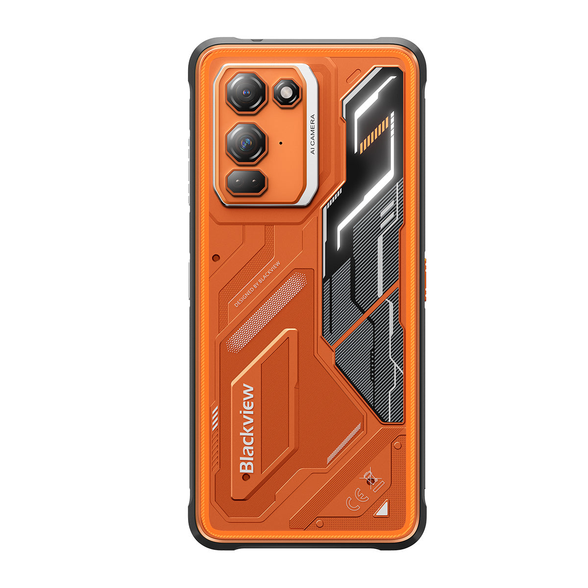 Blackview FORT 200 - Smartphone 4G Robuste avec Charge Sans Fil - Écran 6,78" Helio G100 - Batterie 5000mAh - Double Caméra Nocturne 108MP